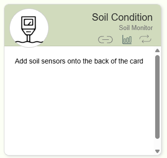 Front - Soil Moisture Monitor Card Front - Soil Moisture Monitor Card