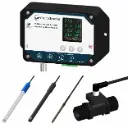 Hydroponic Nutrient/pH Monitor Controller with Flow & LCD