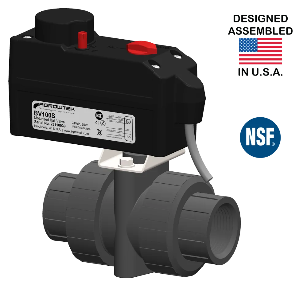 Motorized Electric Ball Valve, 1 Inch, 24VDC