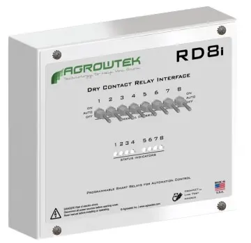 8-Contact Relay with Switches - GrowControl™ 