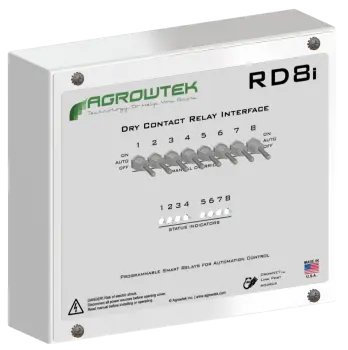 8-Contact Relay with Switches - GrowControl™ 
